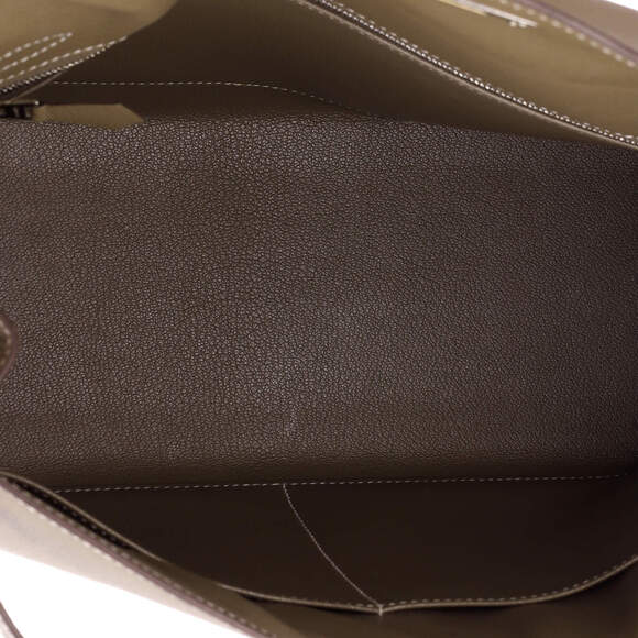 Hermes Kelly Handbag Grey Epsom With #186295H19B - Picture 7 of 9